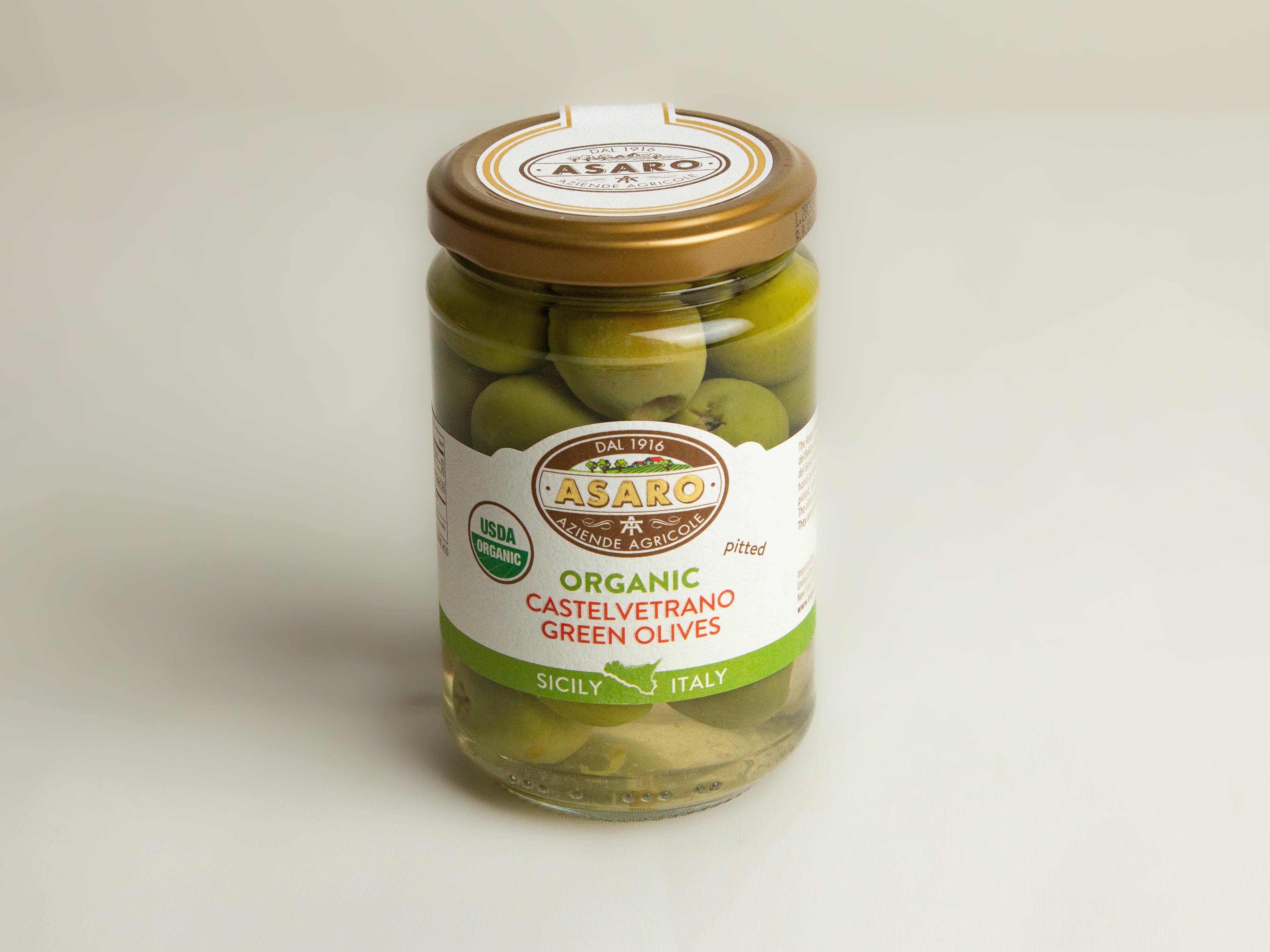Castelvetrano Butter Olives with Pits, Naturally Fermented