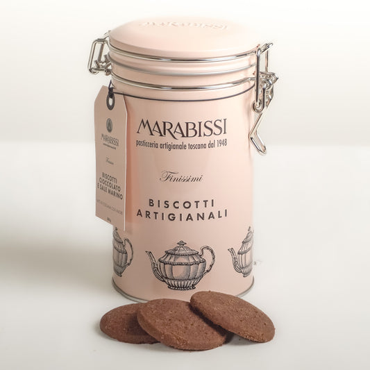 Marabissi pink tin with chocolate cookies