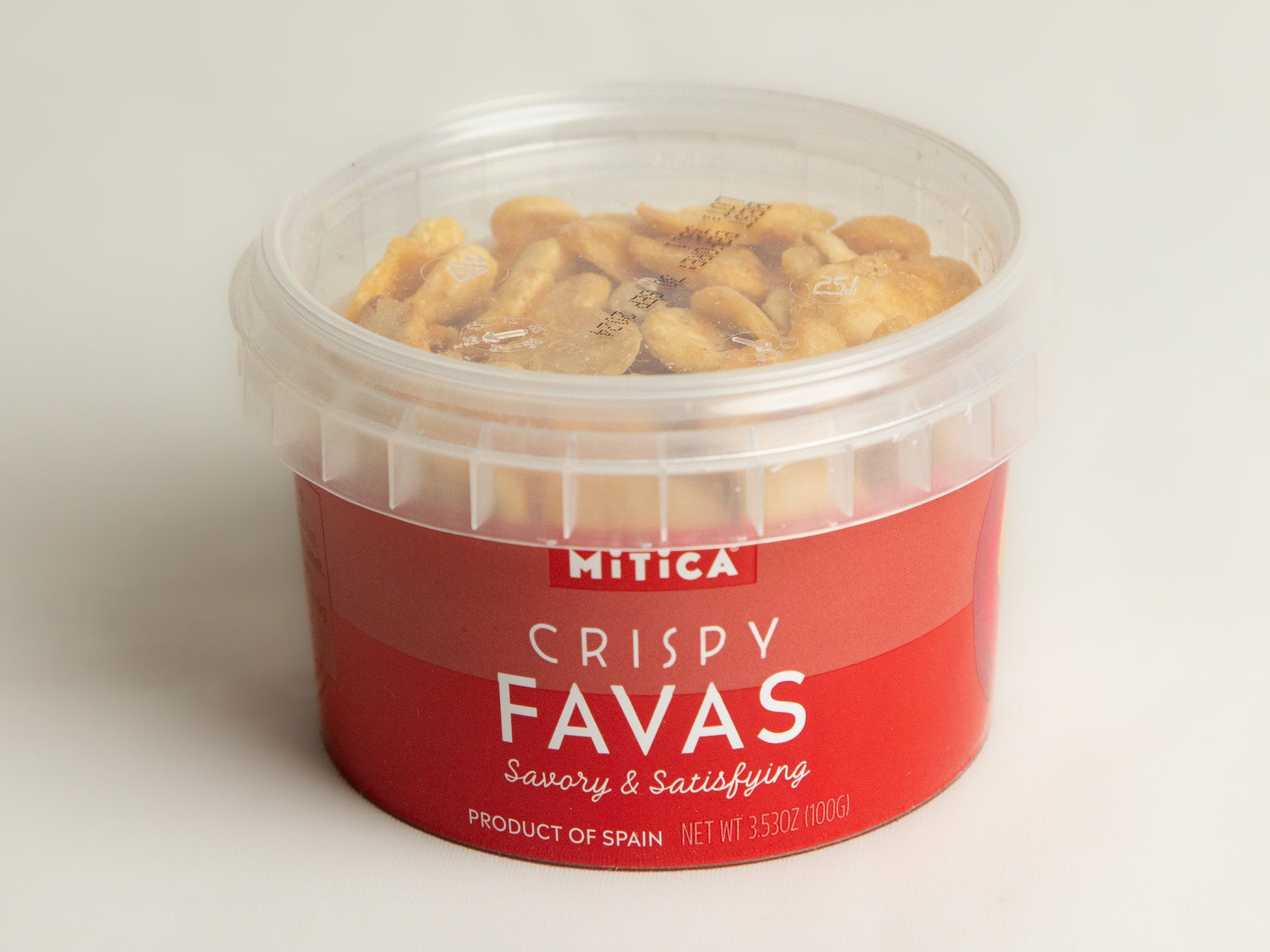 small container of Mitica_Crispy_Favas