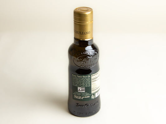 small bottle of San Giuliano EVOO description