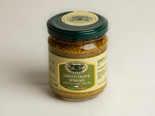 jar of San Giuliano Green Olive Spread