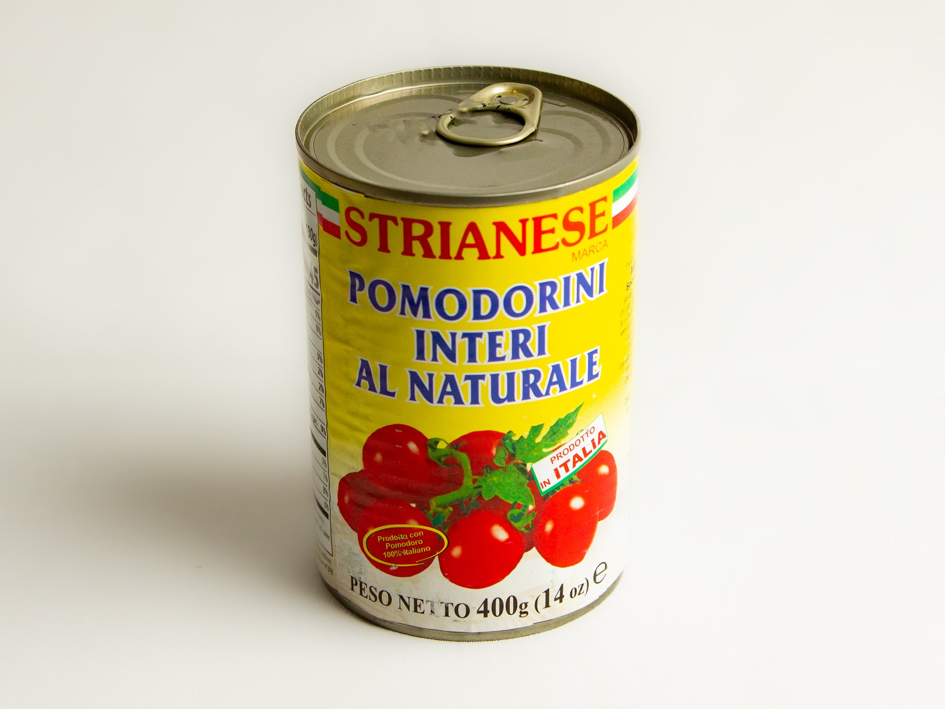 can of Strianese Pomodorini small tomatoes