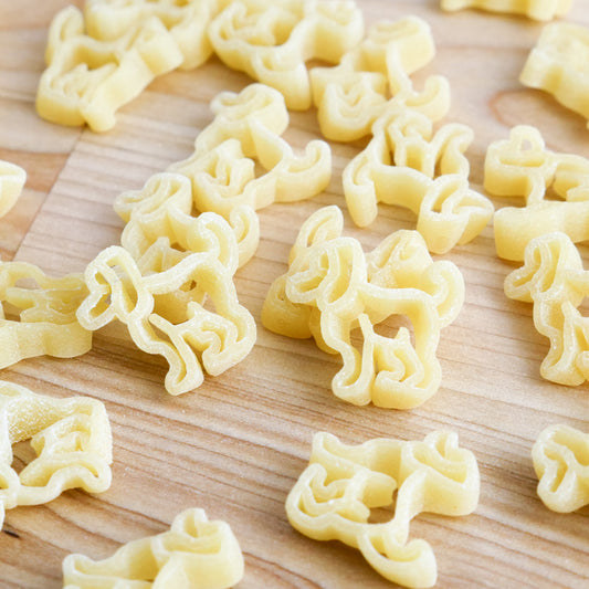 Fido doggie shaped pasta shape
