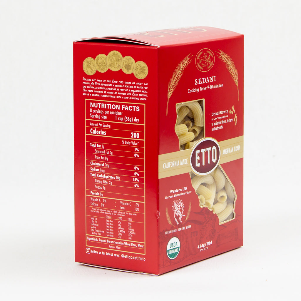 Sedani  Pasta1 pound box nutrition facts