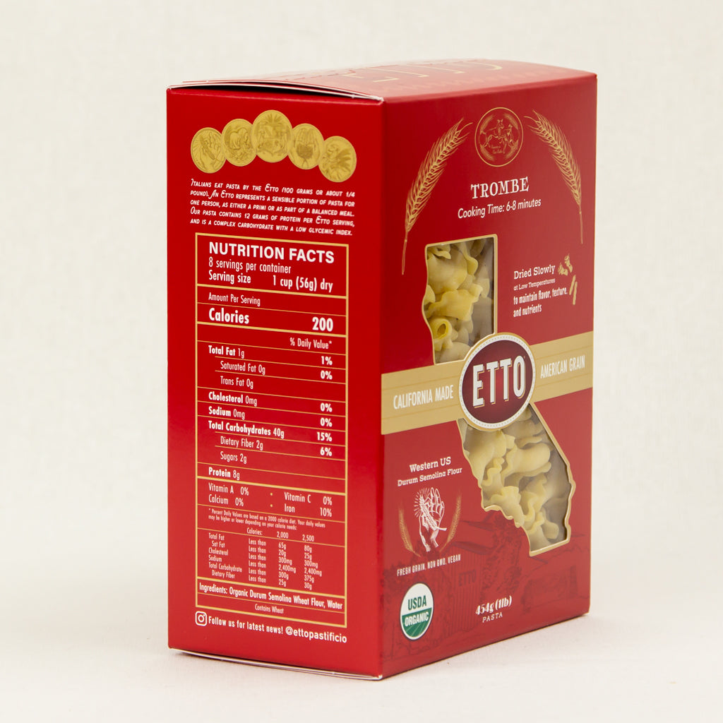 Trombe Pasta 1 pound box nutrition facts