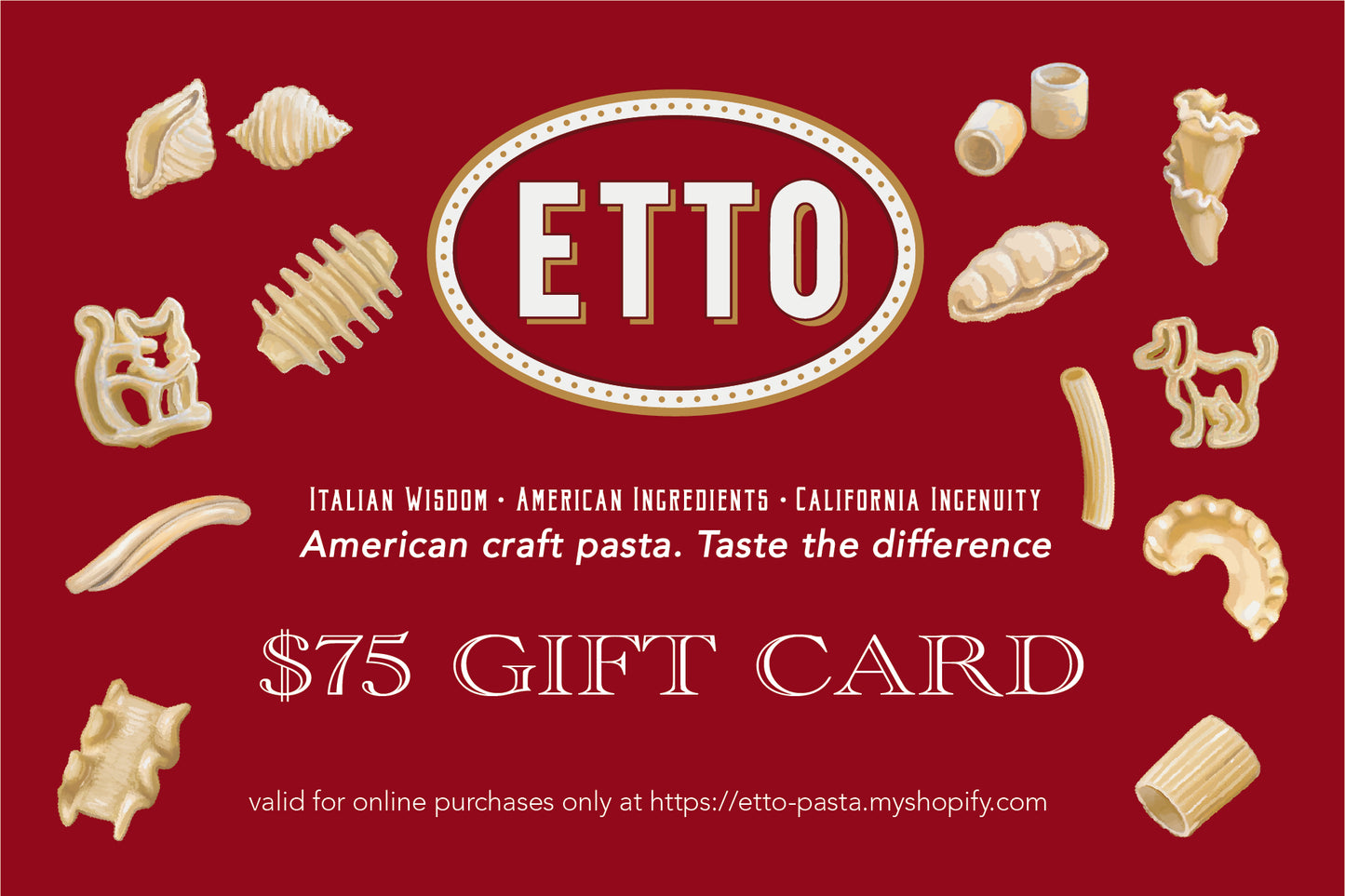 Etto Pasta Gift Card